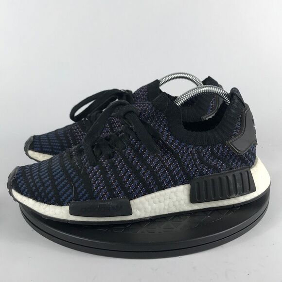 Adidas NMD R1 STLT Primeknit Blue Athletic Running Shoes AC8326 Women’s Size 9 - Picture 8 of 12